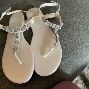 Never worn bridal sandals!